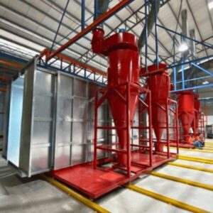 Industrial Powder Coating Spray Booth