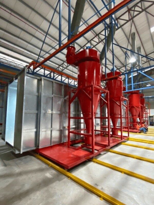 Industrial Powder Coating Spray Booth